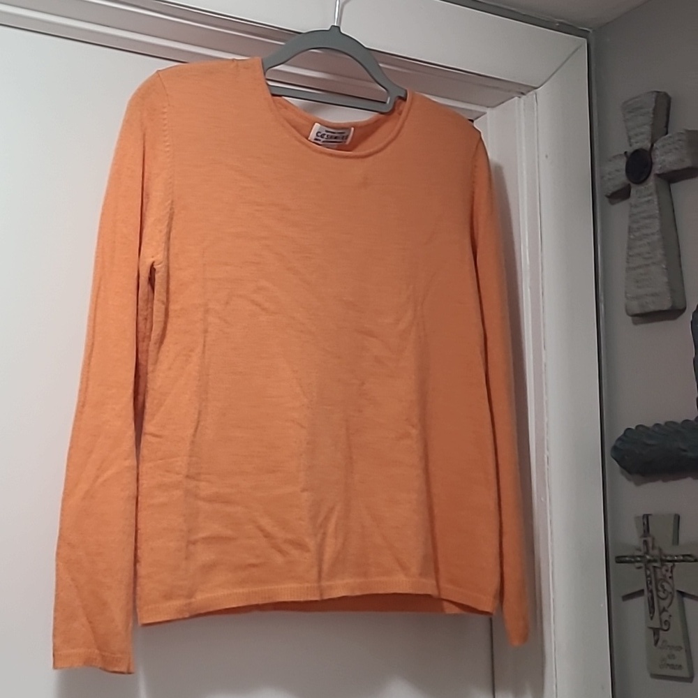 Vintage SUTTON STUDIO Cashmere Crewneck M Lovely Colorway Spring